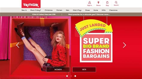 tk maxx website.